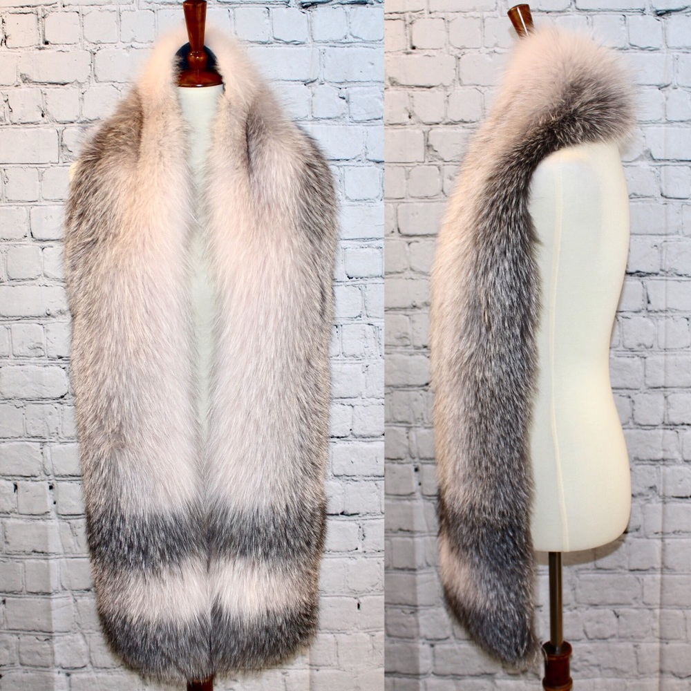 Brunello Cucinelli degrade fox fur stole - Picture 2 of 6